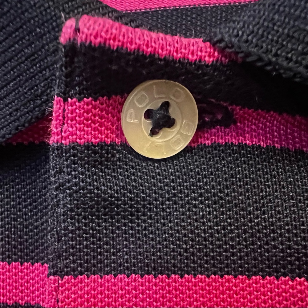 Polo Golf Ralph Lauren Performance Shirt Navy & Pink Embroidered Logo Men’s XL - Picture 9 of 9
